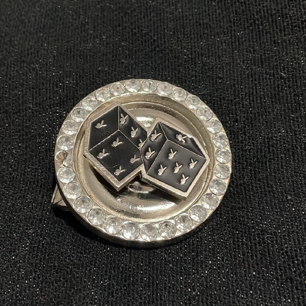 vintage Playboy dice belt pendant